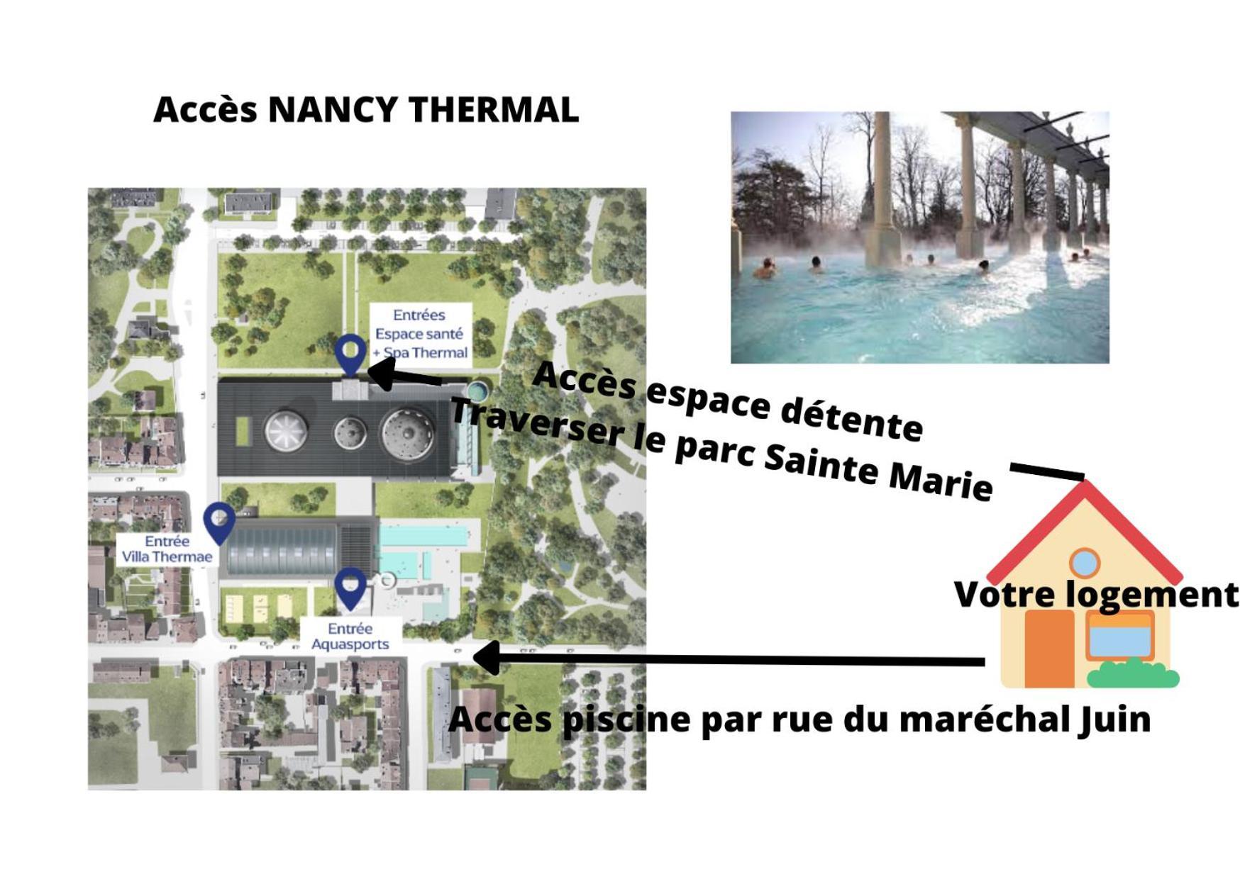Nancy Thermal A 2 Min -Le 1909- 8 Pers- Parking Chez Julie エクステリア 写真